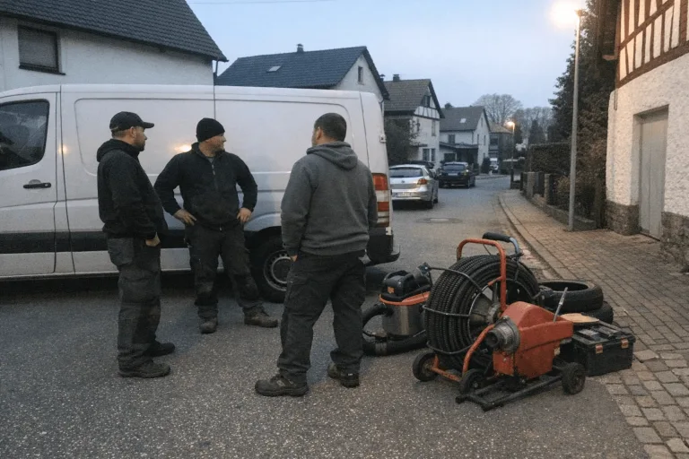 Tobias Moser und das lokale Handwerker Team